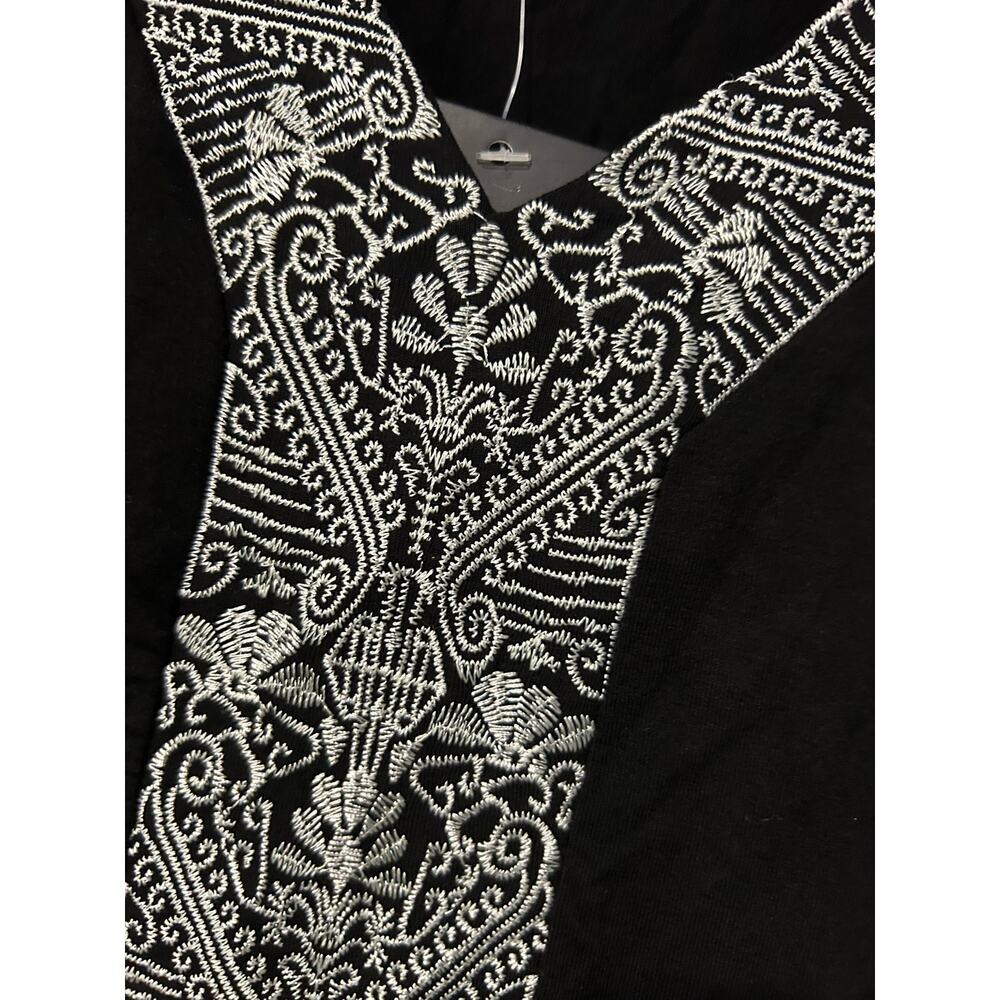 Adrianna Papell Black White NWT Sleeveless Embroidered Front Size 1X AD1S300277 - Picture 4 of 7